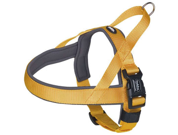 80535-04 NOBBY NORWEGIAN Harness "Classic Preno" orange/grey L: 75-98 cm + 62 cm; W: 40/45 mm