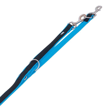 80550-32 NOBBY Training Leash "Mesh Preno" light blue L: 200 cm; W: 25/35 mm