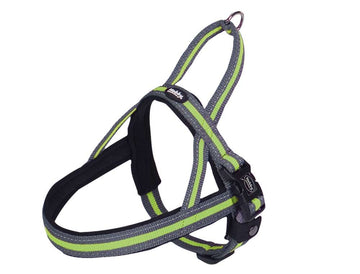 80610-24 NOBBY Norwegian Harness "Variado" neon yellow W: 20/25mm; L: 36cm + 38-50 cm
