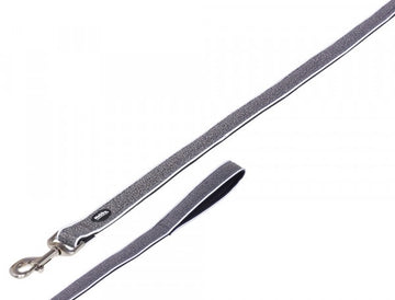 88729-42 NOBBY Leash "Cayo" grey l: 120 cm, w: 25/35 mm