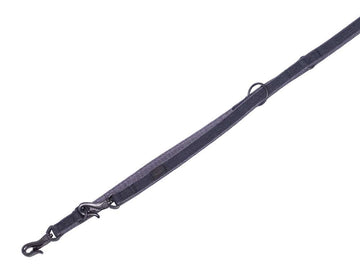 88745-05 NOBBY Führleine "Linen Deluxe" black/grey l: 200 cm, w: 25 mm