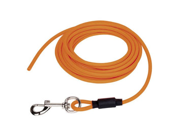 88758-04 NOBBY Tracking leash "Cover" round neon orange l: 10 m, Ø 6 mm