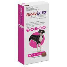 Bravecto for Ticks And Fleas 1400mg 40kg-56kg (1 Chew) - - PetsOffice