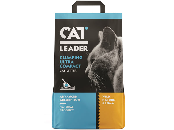 CAT LEADER Premium Clumping cat litter WILD NATURE aroma 5Kg