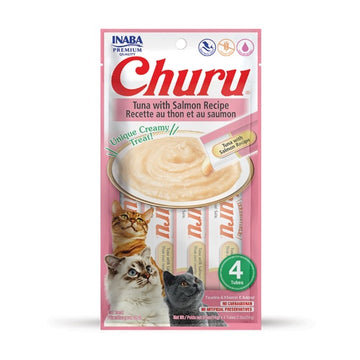CHURU Creamy Cat Treat Tuna With Salmon 4 Tubes 56g