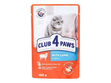 Club 4 Paws Cat Wet Food Lamb Gravy Pouch 100g