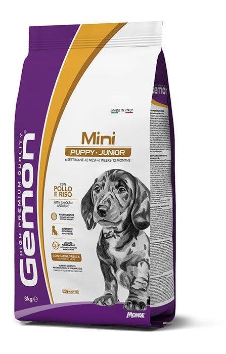 Gemon High Premium Mini Puppy&Junior Dog Dry Food 3kg -  - PetsOffice