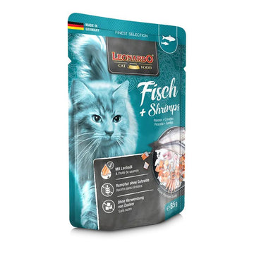 Leonardo Fish&Shrimps Cat Wet Food Pouch 85g