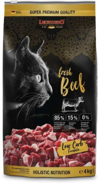 Leonardo Fresh Beef Cat Dry Food 4kg