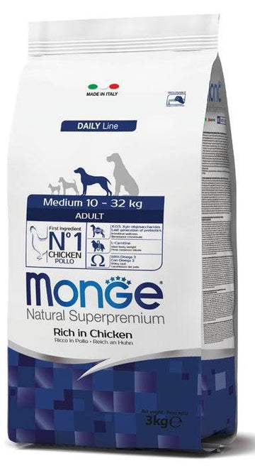 MONGE Super Premium Adult Dog Dry Food 3kg