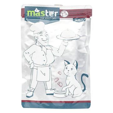 Master Cat Wet Food Beef Jelly Pouch 80g