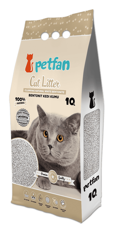PETFAN Clumping Cat Litter Natural 10L - - PetsOffice