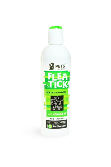Pets Republic Flea&Tick Shampoo With Almond Oil 500ml - - PetsOffice