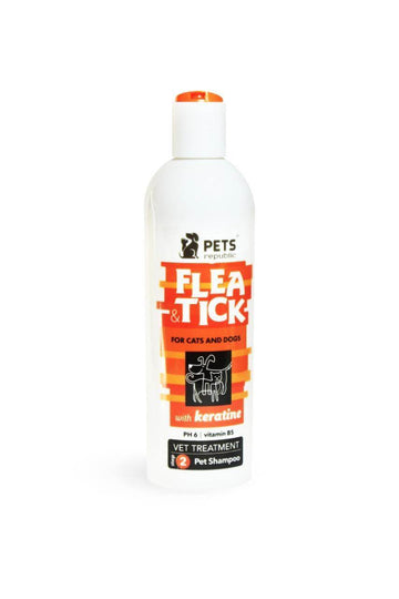 Pets Republic Flea&Tick Shampoo With Keratine 500ml - - PetsOffice