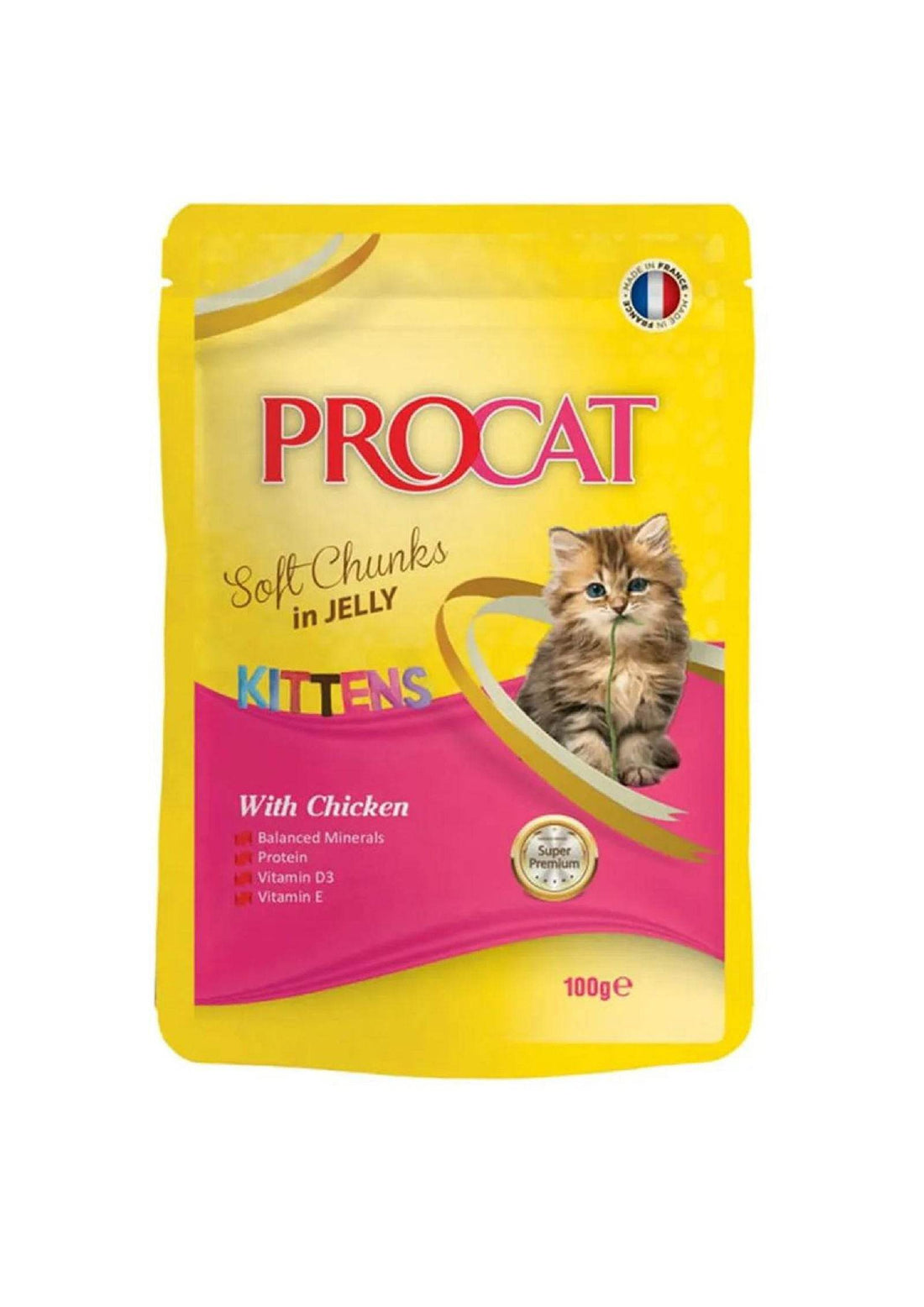 Procat Kitten Wet Food Chicken Jelly Pouch 100g -  - PetsOffice