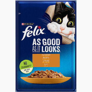 Purina Felix Chicken Cat Wet Food Pouch Pouch 85g