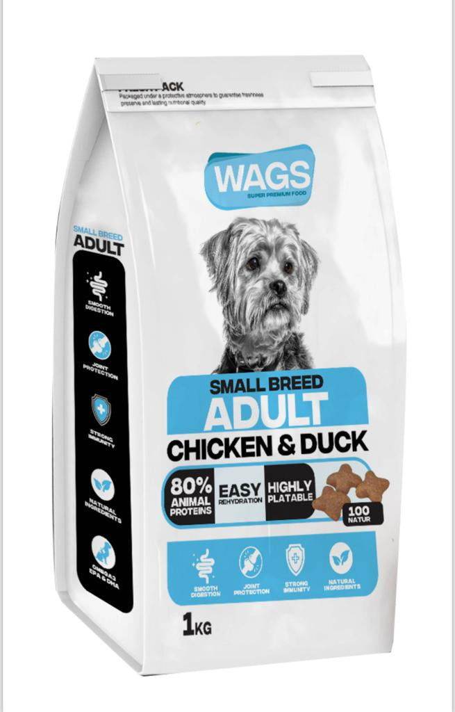 Wags Mini Adult Dog Dry Food 1kg -  - PetsOffice