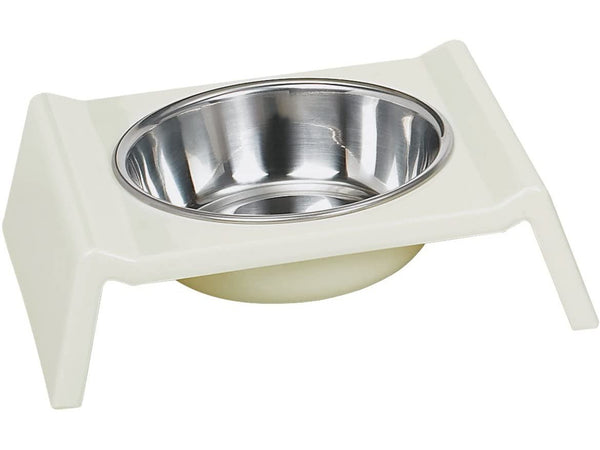 73314-02 NOBBY Melamine dog bowl "MISTER" white 350 ml