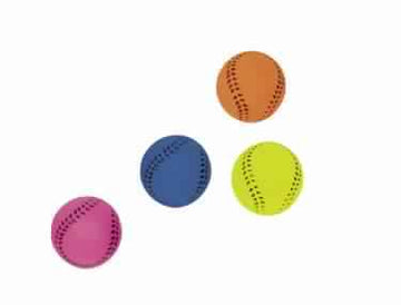 79451 NOBBY Foam rubber Baseball assorted 6 cm