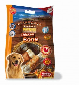 68021 NOBBY BARBECUE pressed bone with chicken 7,5 cm, 193 g, 7 pcs