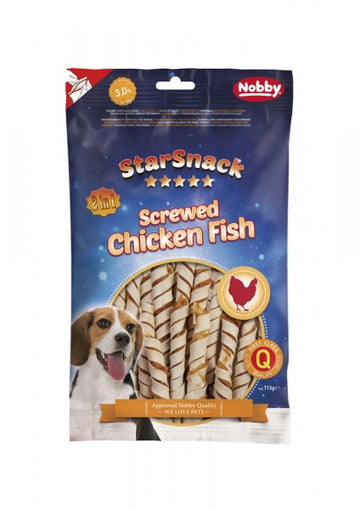 50406 NOBBY StarSnack Screwed Chicken Fish 113 g