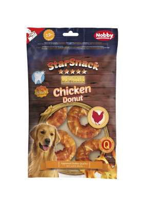 50452 NOBBY StarSnack Barbecue Chicken Donut 5,0 cm, 5 Pcs, 110 g - PetsOffice