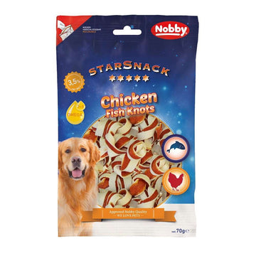 50460 NOBBY StarSnack Chicken Fish Knots 70g - PetsOffice