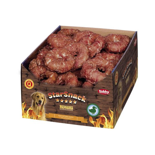 50666 NOBBY STARSNACK BBQ Duck Donut 10,0 cm (1 Pc) - PetsOffice