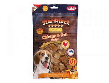 50746 NOBBY StarSnack Barbecue Chicken&Fish Cube 140g, 13 x 13 x 8 mm