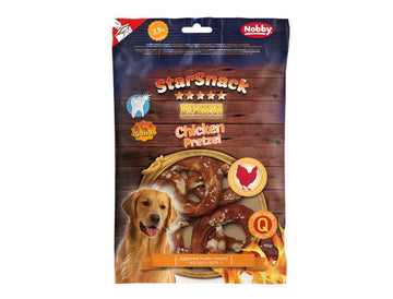 50754 NOBBY StarSnack Barbecue Chicken Pretzel 100 g, 6,5 cm, 4 Pcs - PetsOffice