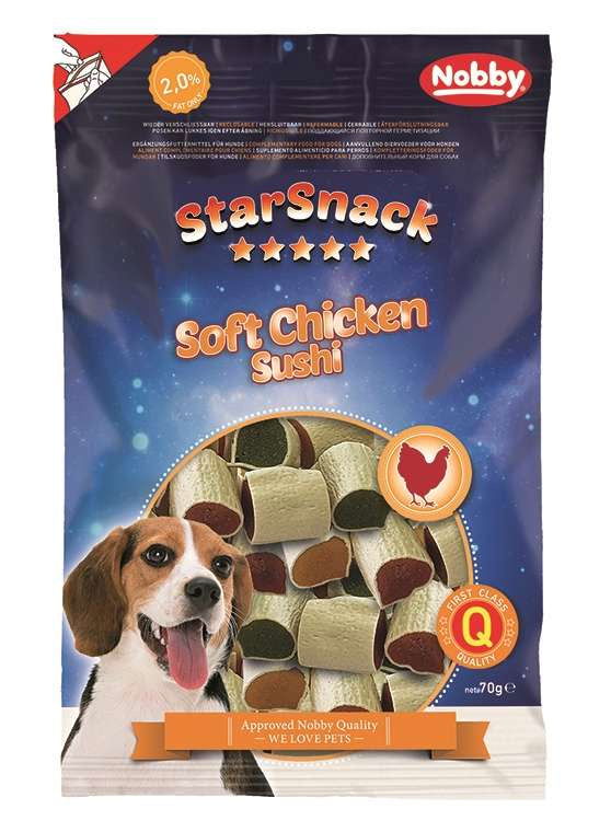 50796 NOBBY StarSnack Soft Chicken Sushi 70g - PetsOffice