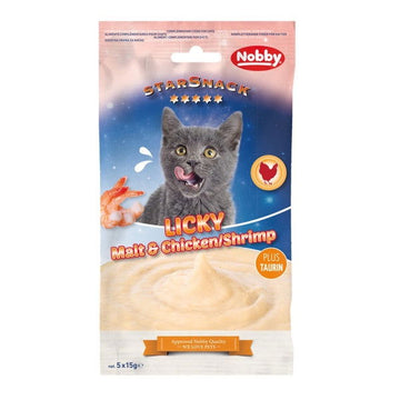 50921 NOBBY StarSnack LICKY Malt&Chicken/Shrimp 5x15g -  - PetsOffice
