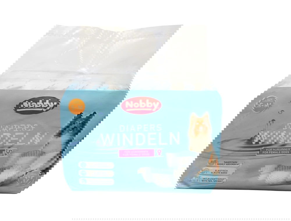 57175 NOBBY Diapers f. female dogs 12 pcs.; XL ; 40 - 58 cm -  - PetsOffice