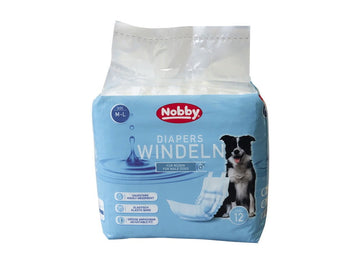 57178 NOBBY Diapers f. male dogs 12 pcs.; L-XL ; 60 - 80 cm -  - PetsOffice