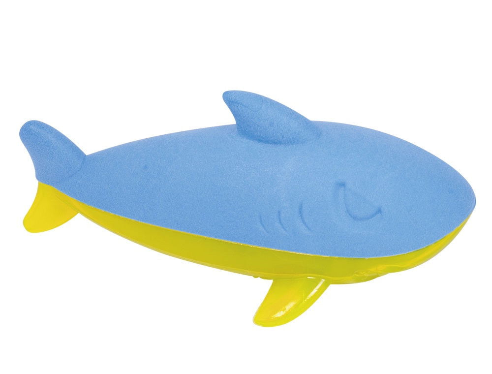 59988 NOBBY TPR-Foam shark "Floating" blue / yellow 21 cm -  - PetsOffice