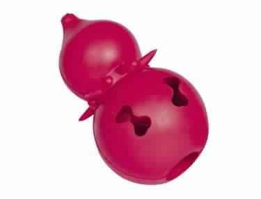 60012 NOBBY Rubber double ball red 11 cm -  - PetsOffice