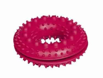60013 NOBBY Rubber snackring with spikes red 10,5 cm -  - PetsOffice