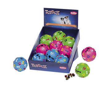60033 NOBBY Rubber Snackball assorted colours Ø 7 cm -  - PetsOffice