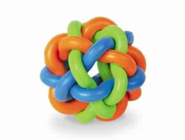 60079 NOBBY Rubber Knotted Ball 9,5 cm -  - PetsOffice