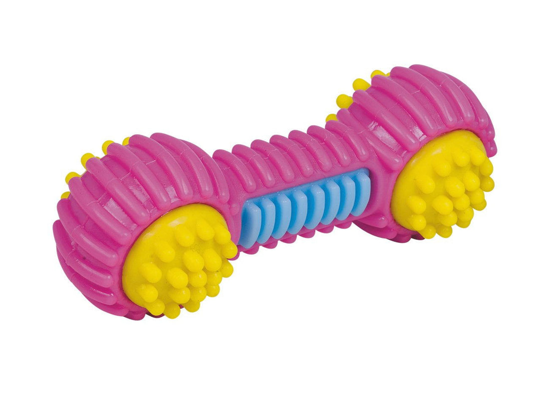 60330 NOBBY TPR Dumbbell multicolour 15,5cm -  - PetsOffice