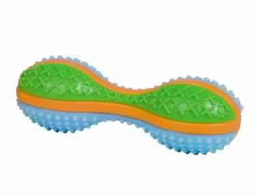 60334 NOBBY TPR Dumbbell multi colour 15 cm -  - PetsOffice