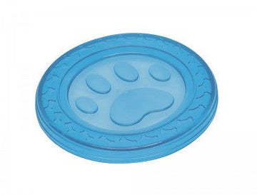 60371 NOBBY TPR Fly-Disc "Paw" blue 22 cm -  - PetsOffice