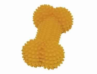 60387 NOBBY TPR spiky bone"Flocking" orange 15,0 cm -  - PetsOffice