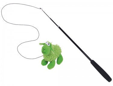 60424 NOBBY Training rod with moppy sheep 100 cm / 12 cm -  - PetsOffice