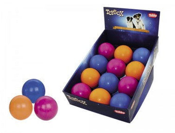 60453 NOBBY Rubber ball assorted colors 8 cm -  - PetsOffice