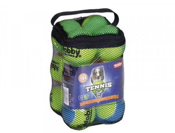 60499 NOBBY Tennisball assorted M 6,5 cm; Net bag of 12 pcs