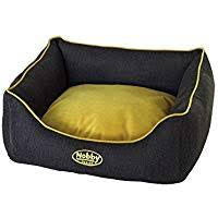 60534 NOBBY Comfort bed square "PIOLA" grey/yellow l x w x h: 60 x 48 x 19 cm -  - PetsOffice