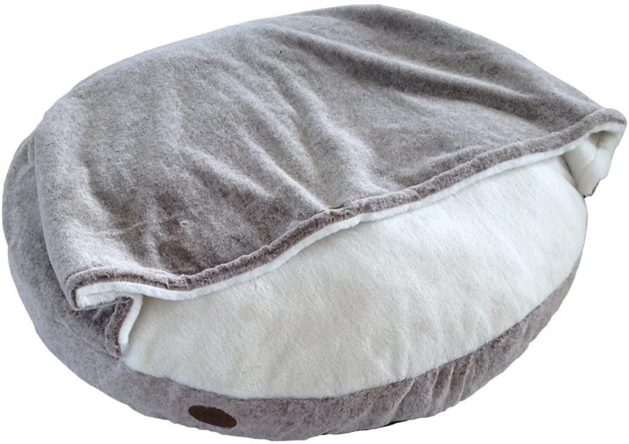 60667 NOBBY Comfort Cushion round "CUDDLY" with Blanky lightbrown Ø 92 cm -  - PetsOffice