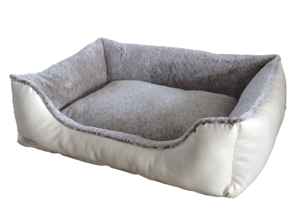 60671 NOBBY Comfort bed square "CALI" creme/lightbrown l x w x h: 60 x 40 x 19 cm -  - PetsOffice
