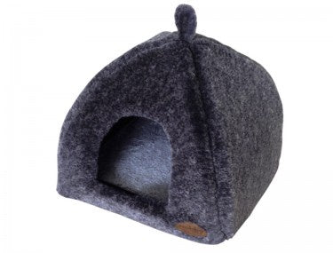 60681 NOBBY Cave Bed "CUDDLY" darkgrey l x w x h: 40 x 40 x 35 cm -  - PetsOffice